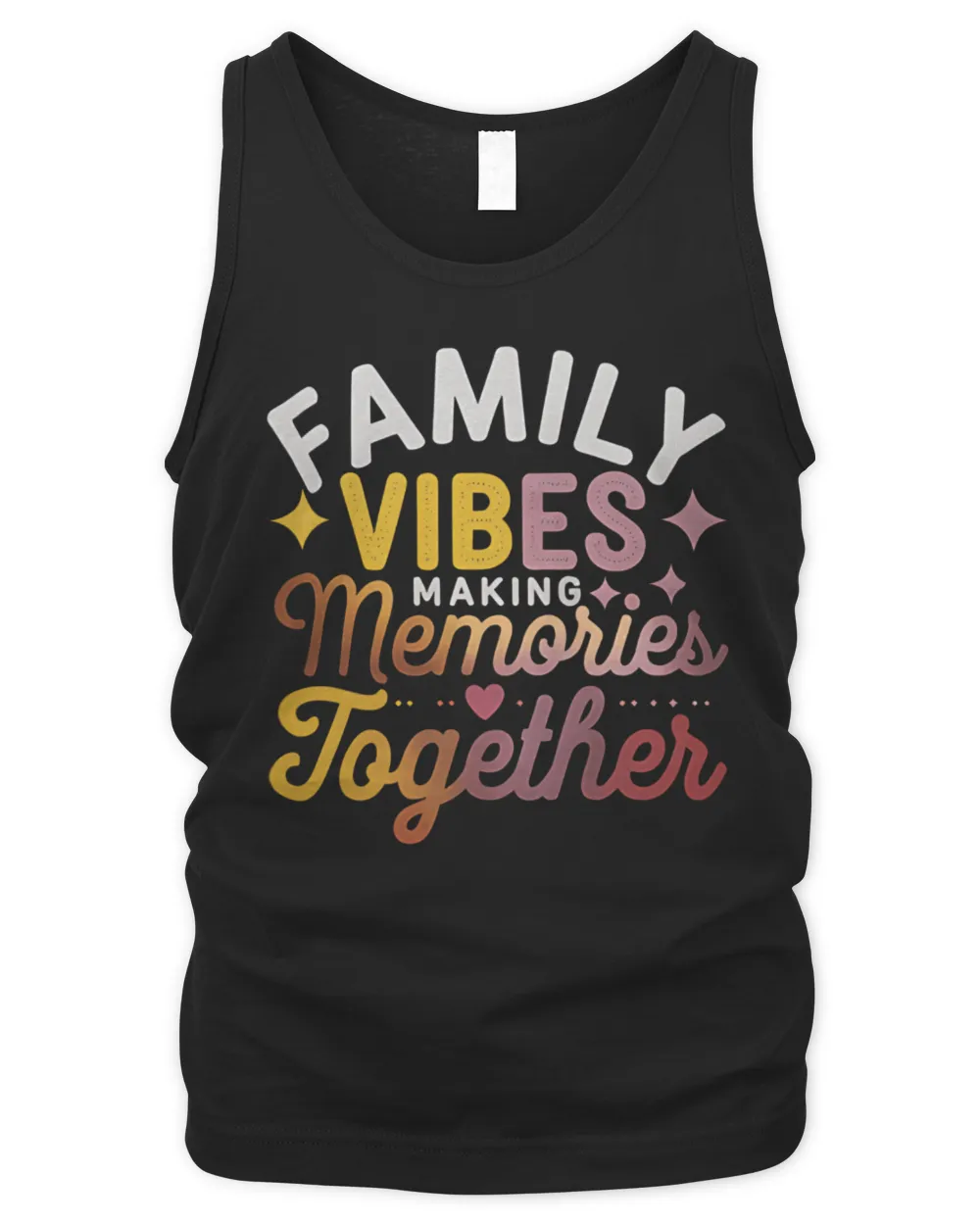 Family Vibes Memories Together Reunion Shirt Men's Tank Top black s
