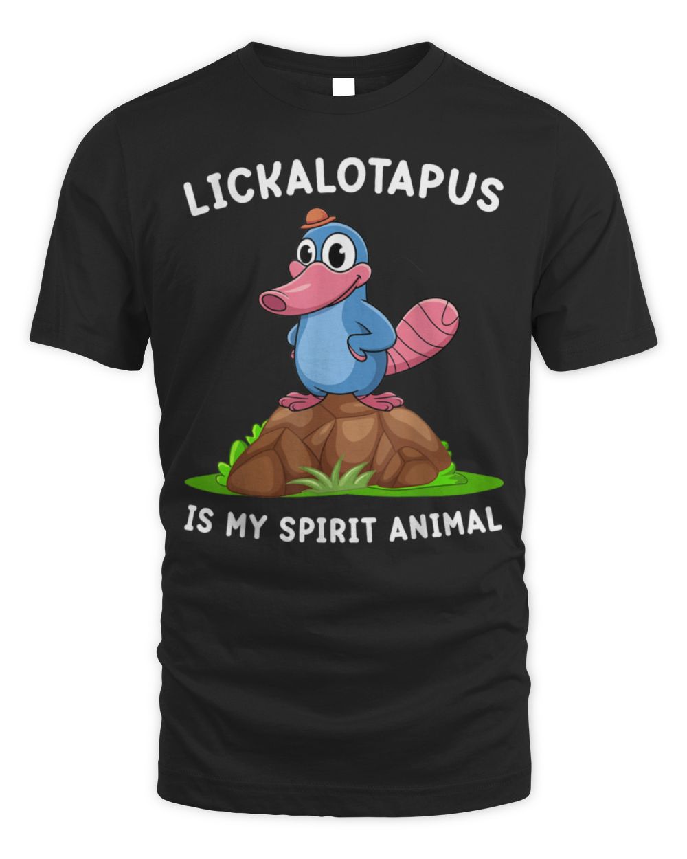 Lickalottapus Is My Spirit Animal Cartoon Lickalotapus T-Shirt Unisex Standard T-Shirt black s