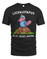 Lickalottapus Is My Spirit Animal Cartoon Lickalotapus T-Shirt Unisex Standard T-Shirt black s