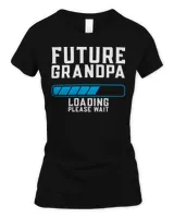 Future Granpa Loading Please Wait Funny Father's Day Shirt Women's Standard T-Shirt black s